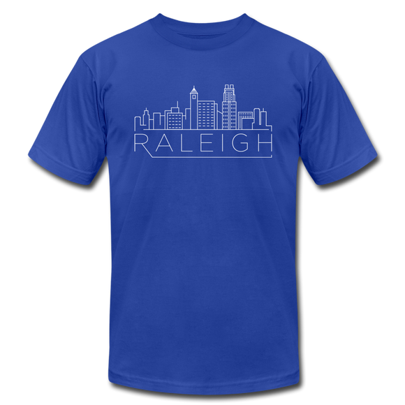 Raleigh, North Carolina T-Shirt - Skyline Unisex Raleigh T Shirt - royal blue