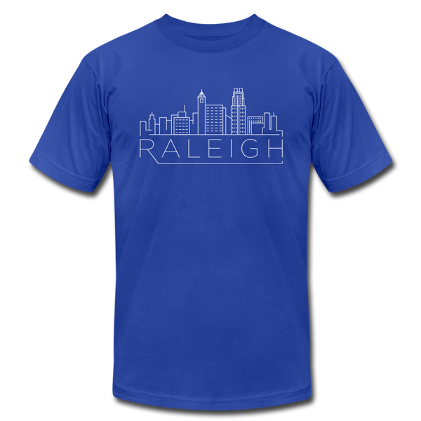 Raleigh, North Carolina T-Shirt - Skyline Unisex Raleigh T Shirt - royal blue
