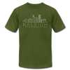 Raleigh, North Carolina T-Shirt - Skyline Unisex Raleigh T Shirt - olive