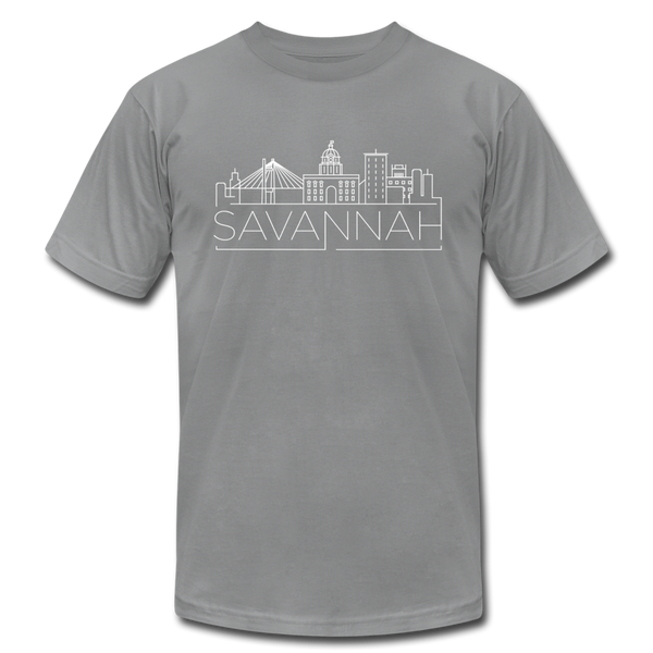 Savannah, Georgia T-Shirt - Skyline Unisex Savannah T Shirt - slate