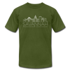 Savannah, Georgia T-Shirt - Skyline Unisex Savannah T Shirt - olive