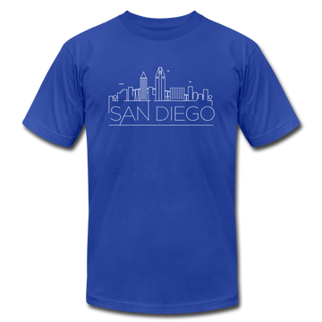 San Diego, California T-Shirt - Skyline Unisex San Diego T Shirt - royal blue