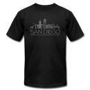 San Diego, California T-Shirt - Skyline Unisex San Diego T Shirt - black