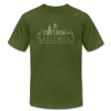San Diego, California T-Shirt - Skyline Unisex San Diego T Shirt - olive