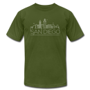 San Diego, California T-Shirt - Skyline Unisex San Diego T Shirt - olive