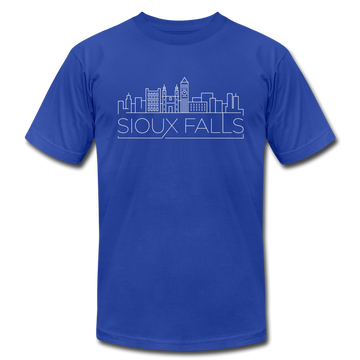 Sioux Falls, South Dakota T-Shirt - Skyline Unisex Sioux Falls T Shirt - royal blue