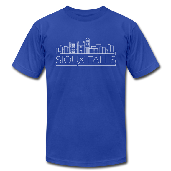 Sioux Falls, South Dakota T-Shirt - Skyline Unisex Sioux Falls T Shirt - royal blue