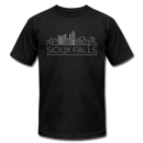 Sioux Falls, South Dakota T-Shirt - Skyline Unisex Sioux Falls T Shirt - black