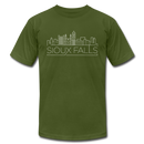 Sioux Falls, South Dakota T-Shirt - Skyline Unisex Sioux Falls T Shirt - olive