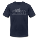 Sioux Falls, South Dakota T-Shirt - Skyline Unisex Sioux Falls T Shirt - navy