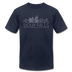 Sioux Falls, South Dakota T-Shirt - Skyline Unisex Sioux Falls T Shirt - navy