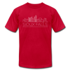Sioux Falls, South Dakota T-Shirt - Skyline Unisex Sioux Falls T Shirt - red