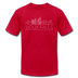 Sioux Falls, South Dakota T-Shirt - Skyline Unisex Sioux Falls T Shirt - red
