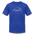St. Louis, Missouri T-Shirt - Skyline Unisex St. Louis T Shirt - royal blue