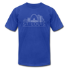 St. Louis, Missouri T-Shirt - Skyline Unisex St. Louis T Shirt - royal blue