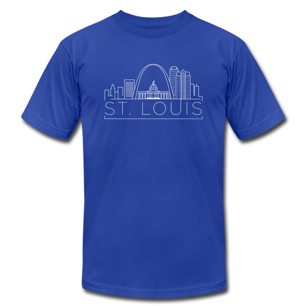St. Louis, Missouri T-Shirt - Skyline Unisex St. Louis T Shirt - royal blue