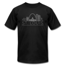 St. Louis, Missouri T-Shirt - Skyline Unisex St. Louis T Shirt - black