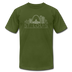 St. Louis, Missouri T-Shirt - Skyline Unisex St. Louis T Shirt - olive