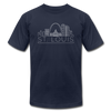 St. Louis, Missouri T-Shirt - Skyline Unisex St. Louis T Shirt - navy