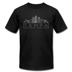 Tampa, Florida T-Shirt - Skyline Unisex Tampa T Shirt - black