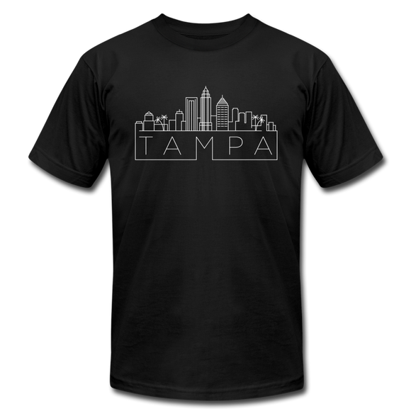 Tampa, Florida T-Shirt - Skyline Unisex Tampa T Shirt - black