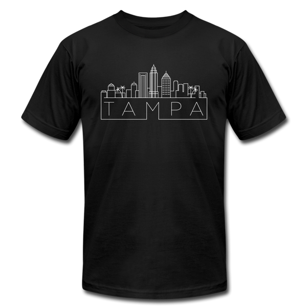 Tampa, Florida T-Shirt - Skyline Unisex Tampa T Shirt - black