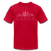 Tampa, Florida T-Shirt - Skyline Unisex Tampa T Shirt - red