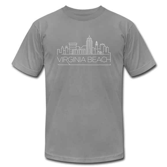 Virginia Beach, Virginia T-Shirt - Skyline Unisex Virginia Beach T Shirt - slate