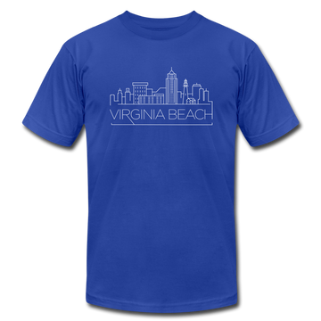 Virginia Beach, Virginia T-Shirt - Skyline Unisex Virginia Beach T Shirt - royal blue