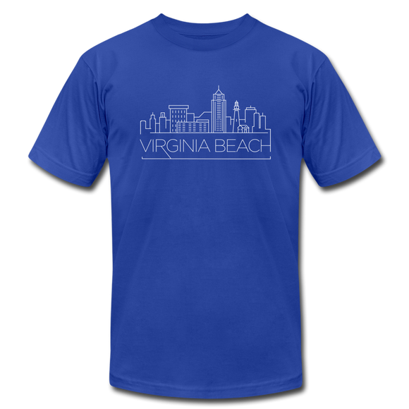 Virginia Beach, Virginia T-Shirt - Skyline Unisex Virginia Beach T Shirt - royal blue