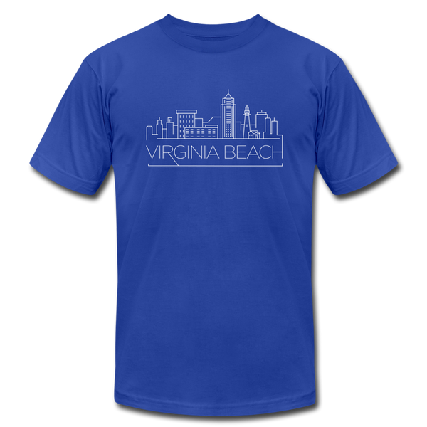 Virginia Beach, Virginia T-Shirt - Skyline Unisex Virginia Beach T Shirt - royal blue