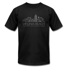Virginia Beach, Virginia T-Shirt - Skyline Unisex Virginia Beach T Shirt - black