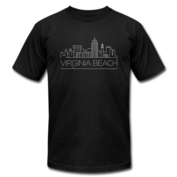 Virginia Beach, Virginia T-Shirt - Skyline Unisex Virginia Beach T Shirt - black