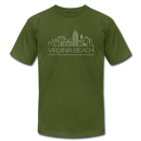 Virginia Beach, Virginia T-Shirt - Skyline Unisex Virginia Beach T Shirt - olive