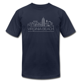 Virginia Beach, Virginia T-Shirt - Skyline Unisex Virginia Beach T Shirt