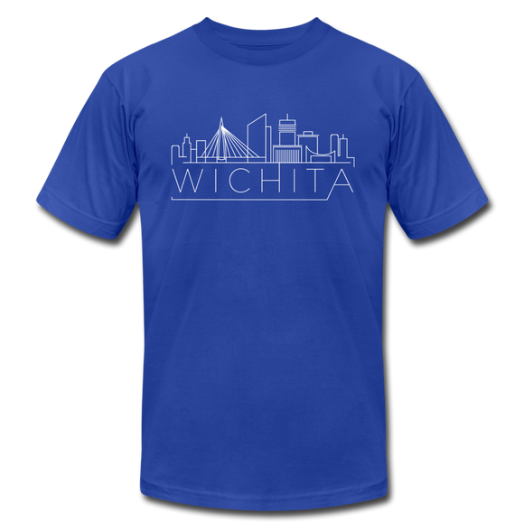 Wichita, Kansas T-Shirt - Skyline Unisex Wichita T Shirt - royal blue