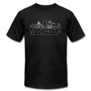 Wichita, Kansas T-Shirt - Skyline Unisex Wichita T Shirt - black