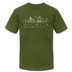 Wichita, Kansas T-Shirt - Skyline Unisex Wichita T Shirt - olive