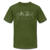 Wichita, Kansas T-Shirt - Skyline Unisex Wichita T Shirt - olive