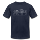 Wichita, Kansas T-Shirt - Skyline Unisex Wichita T Shirt - navy