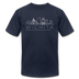 Wichita, Kansas T-Shirt - Skyline Unisex Wichita T Shirt - navy