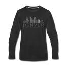 Denver, Colorado Long Sleeve T-Shirt - Skylines Unisex Denver Long Sleeve Shirt - black