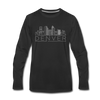 Denver, Colorado Long Sleeve T-Shirt - Skylines Unisex Denver Long Sleeve Shirt - black