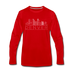 Denver, Colorado Long Sleeve T-Shirt - Skylines Unisex Denver Long Sleeve Shirt - red