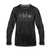 Denver, Colorado Long Sleeve T-Shirt - Skylines Unisex Denver Long Sleeve Shirt - charcoal gray