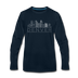 Denver, Colorado Long Sleeve T-Shirt - Skylines Unisex Denver Long Sleeve Shirt - deep navy