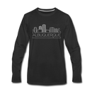 Albuquerque, New Mexico Long Sleeve T-Shirt - Skylines Unisex Albuquerque Long Sleeve Shirt - black