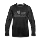 Albuquerque, New Mexico Long Sleeve T-Shirt - Skylines Unisex Albuquerque Long Sleeve Shirt - charcoal gray