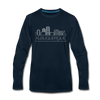Albuquerque, New Mexico Long Sleeve T-Shirt - Skylines Unisex Albuquerque Long Sleeve Shirt - deep navy
