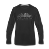 Atlanta, Georgia Long Sleeve T-Shirt - Skylines Unisex Atlanta Long Sleeve Shirt - black